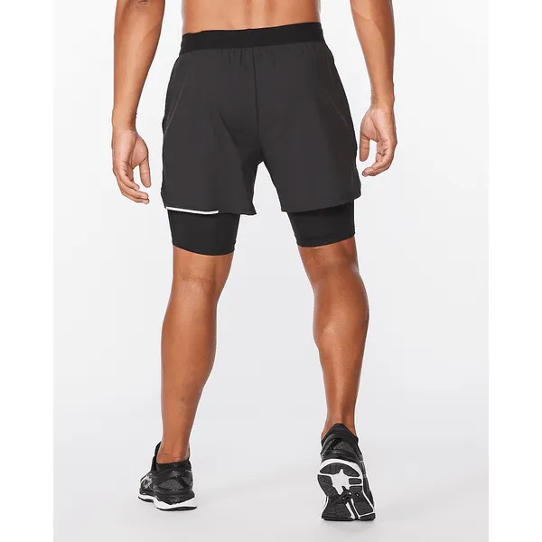 2XU Aero 2-in-1 5 Inch Shorts Mens