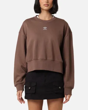 Adidas Women's Essentials Crewneck Sweatshirt Earth Strata