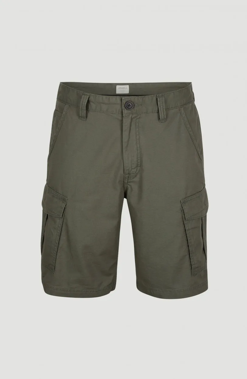 Beach Break Cargo Shorts | Military Green -A