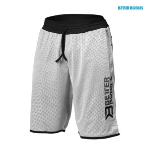 Better Bodies BB Print Mesh Shorts - White-Black