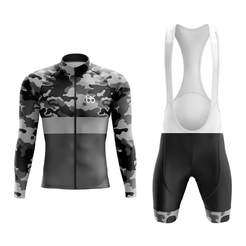 Camouflage Neck Aero Cycling Kit (V2) (Grey)