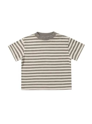 Charcoal Stripe Relaxed Tee