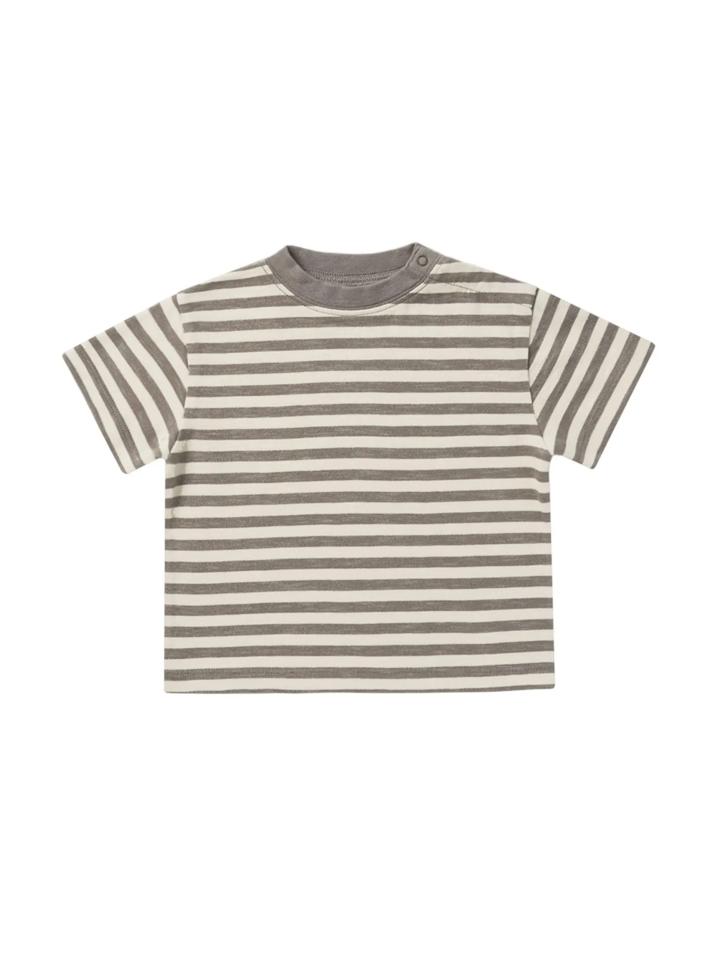 Charcoal Stripe Relaxed Tee