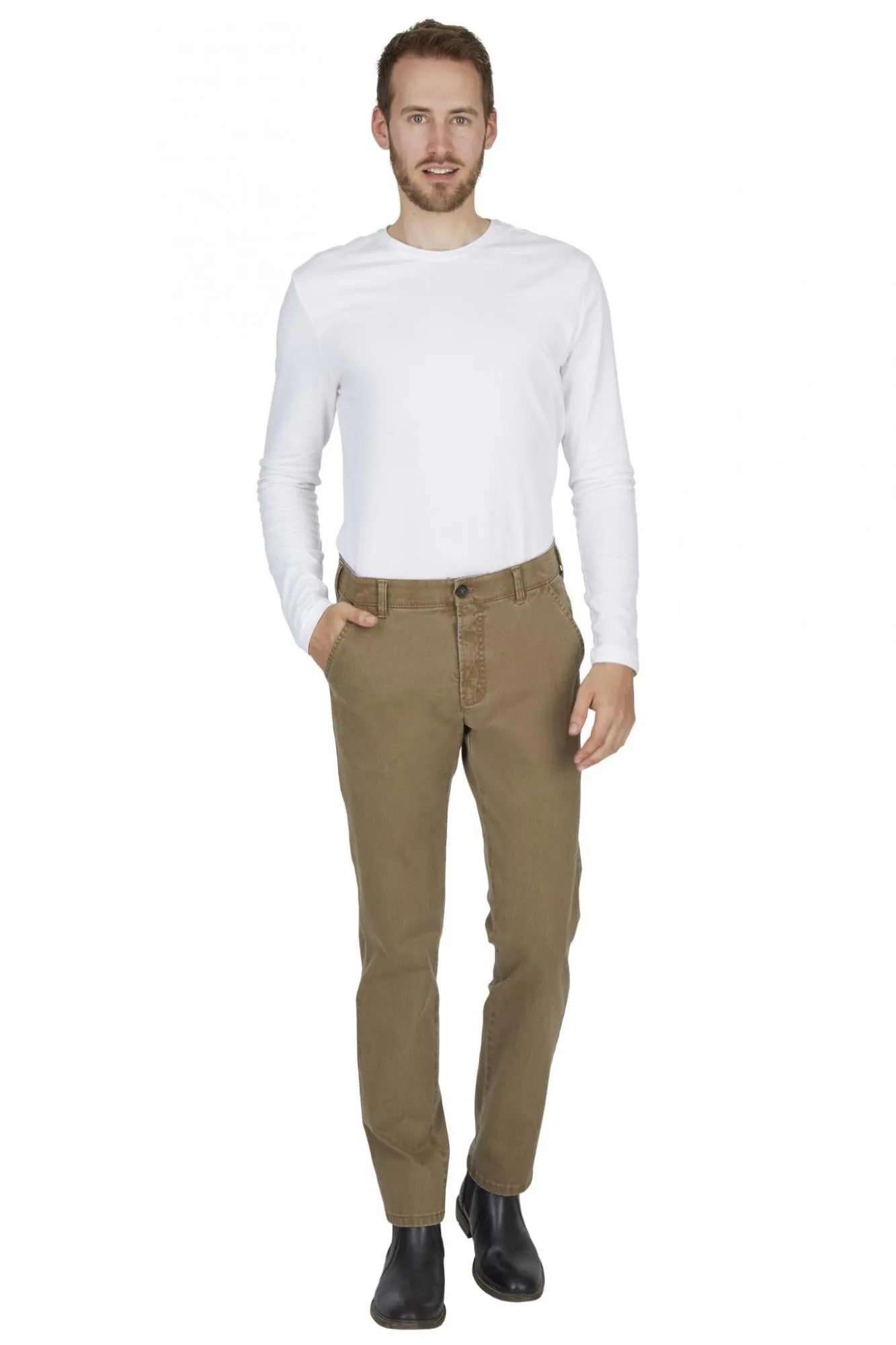 Club Of Comfort Garvey Cotton Trousers 6421 F R