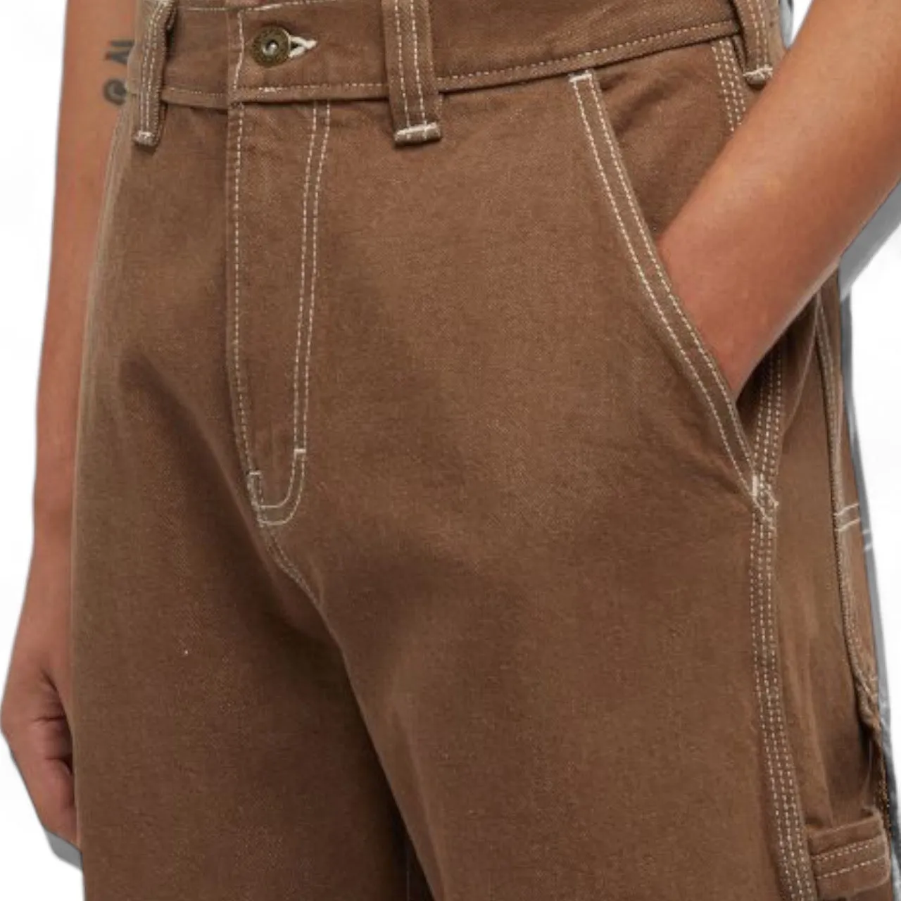 Dickies Stevensville Denim Jeans - Mushroom Brown