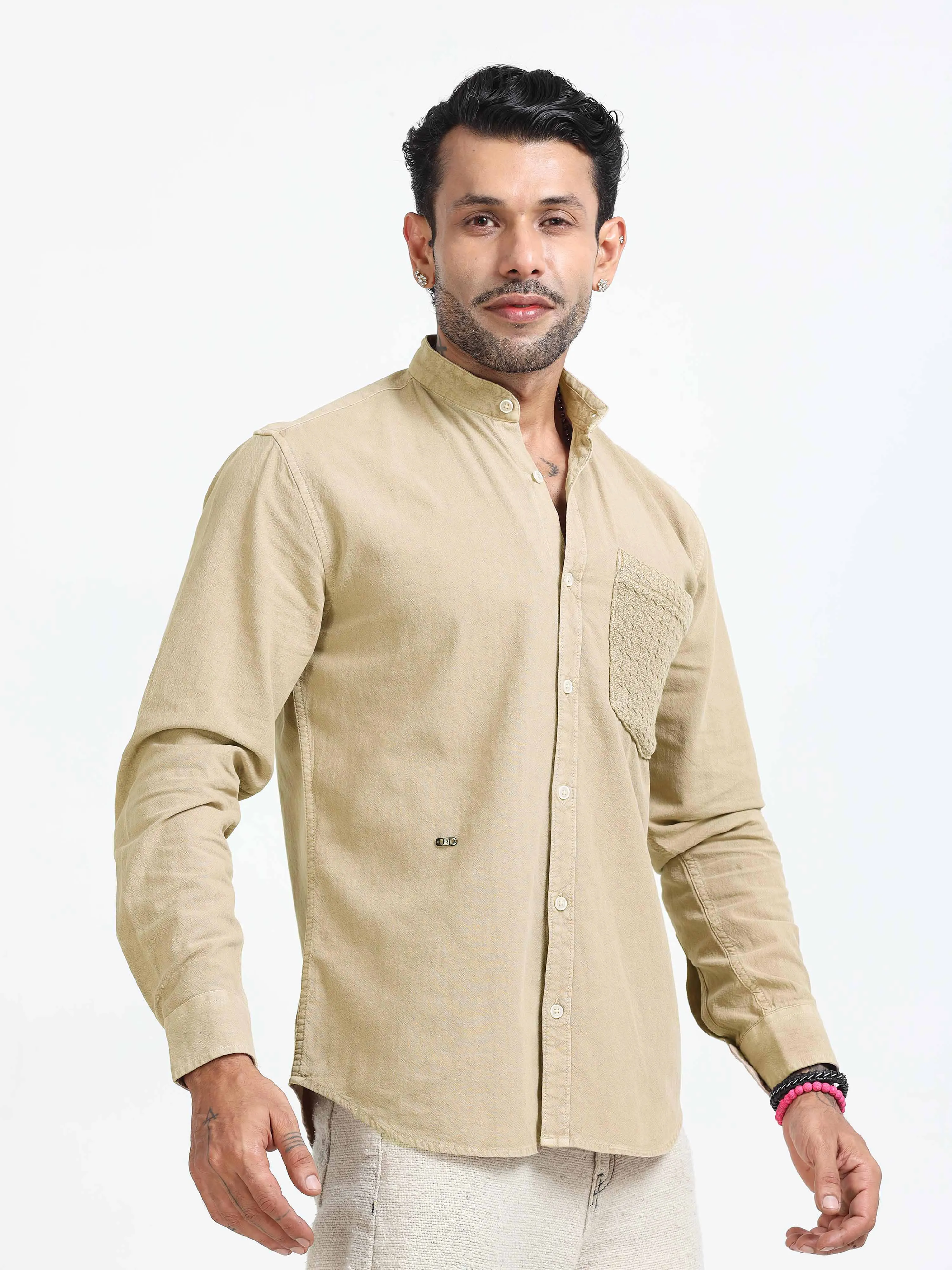 Elevated Essentials Comfort Shirt In Cream