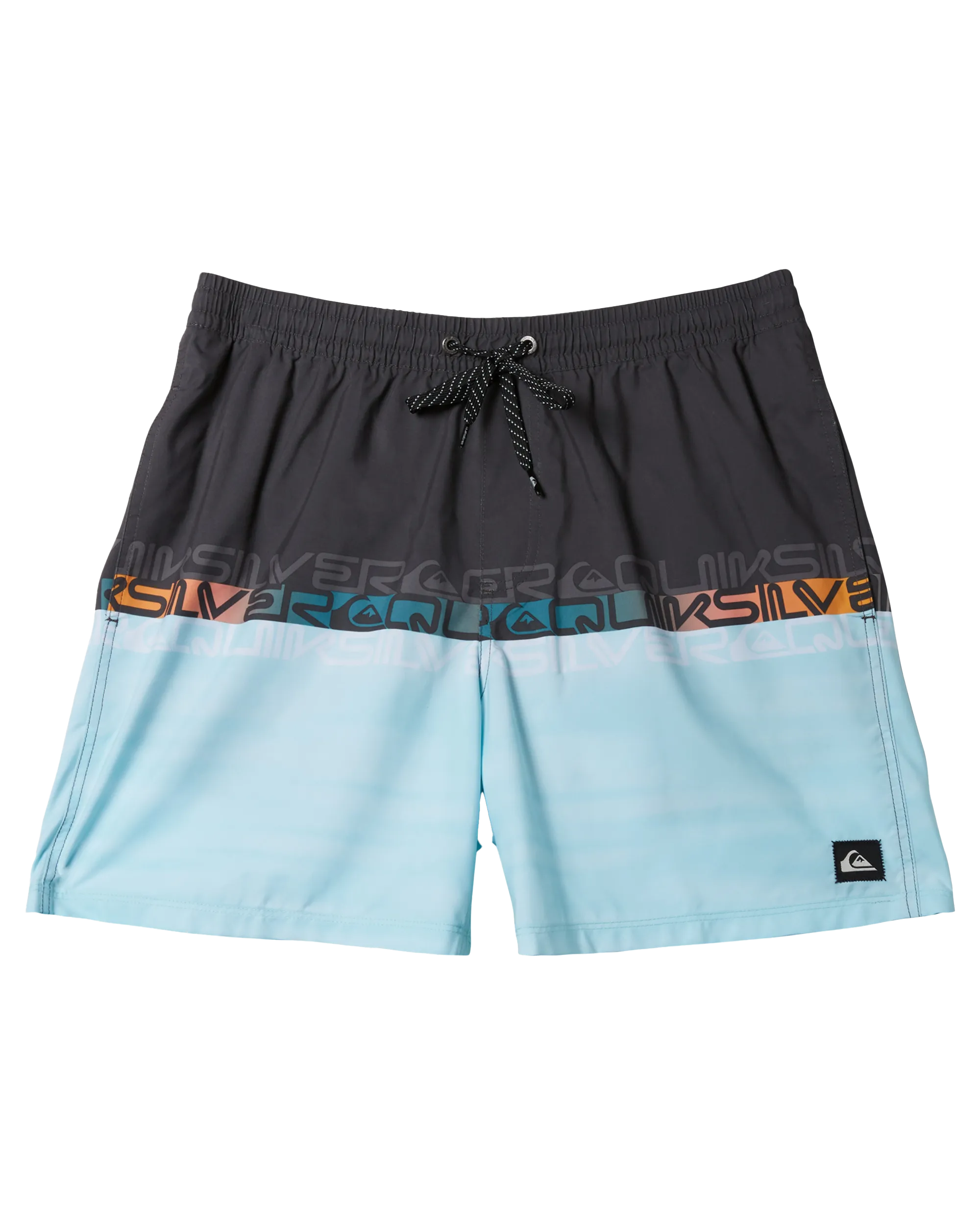 Everyday Wordblock Volley Shorts in Tarmac