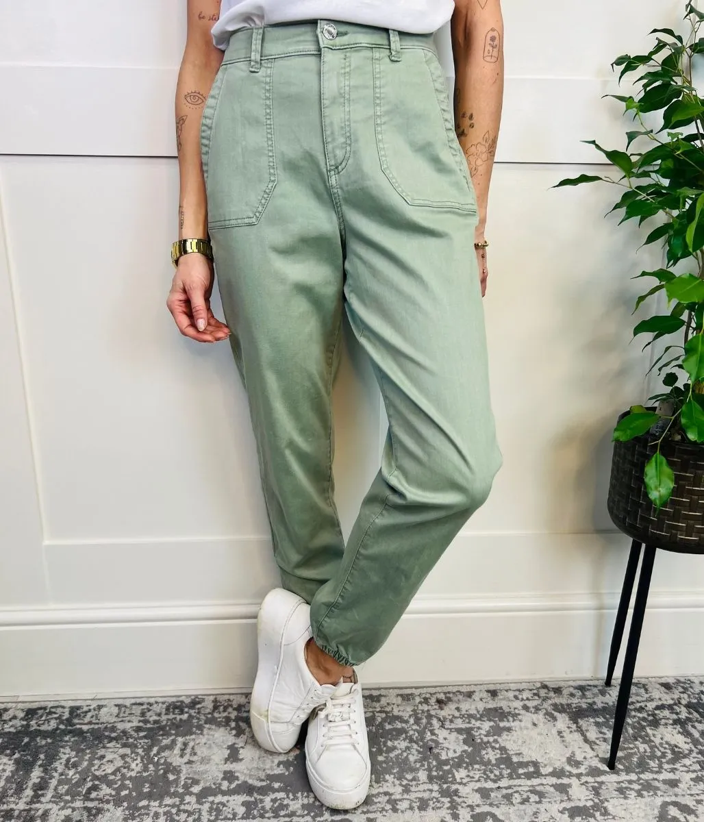 Green Slim Fit Joggers