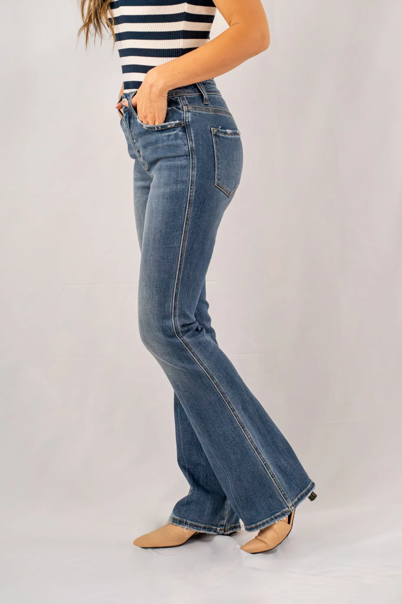 High Rise Bootcut Jean