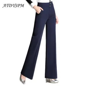 High Waist Button-Fly Bell Bottom Pants