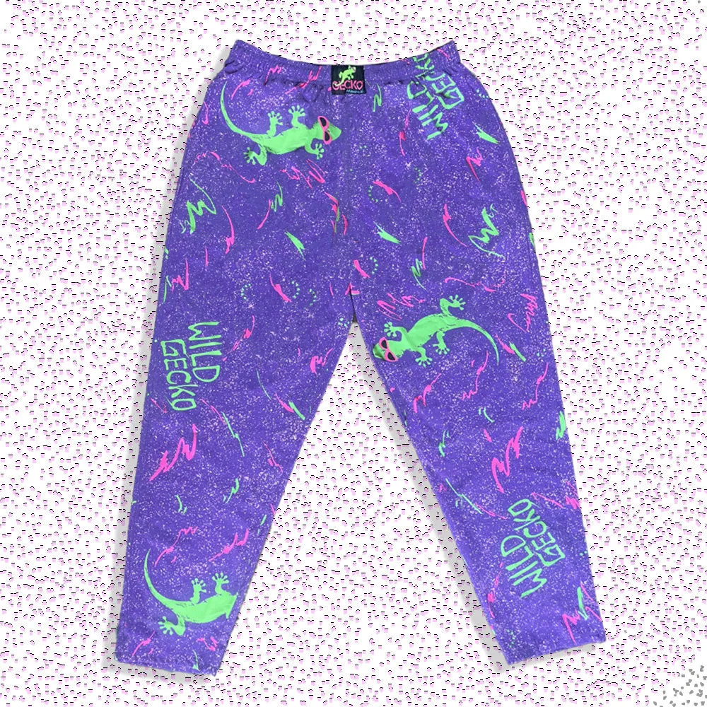 Iconic 1988 Wild Gecko Multiverse Beach Pants - Purple