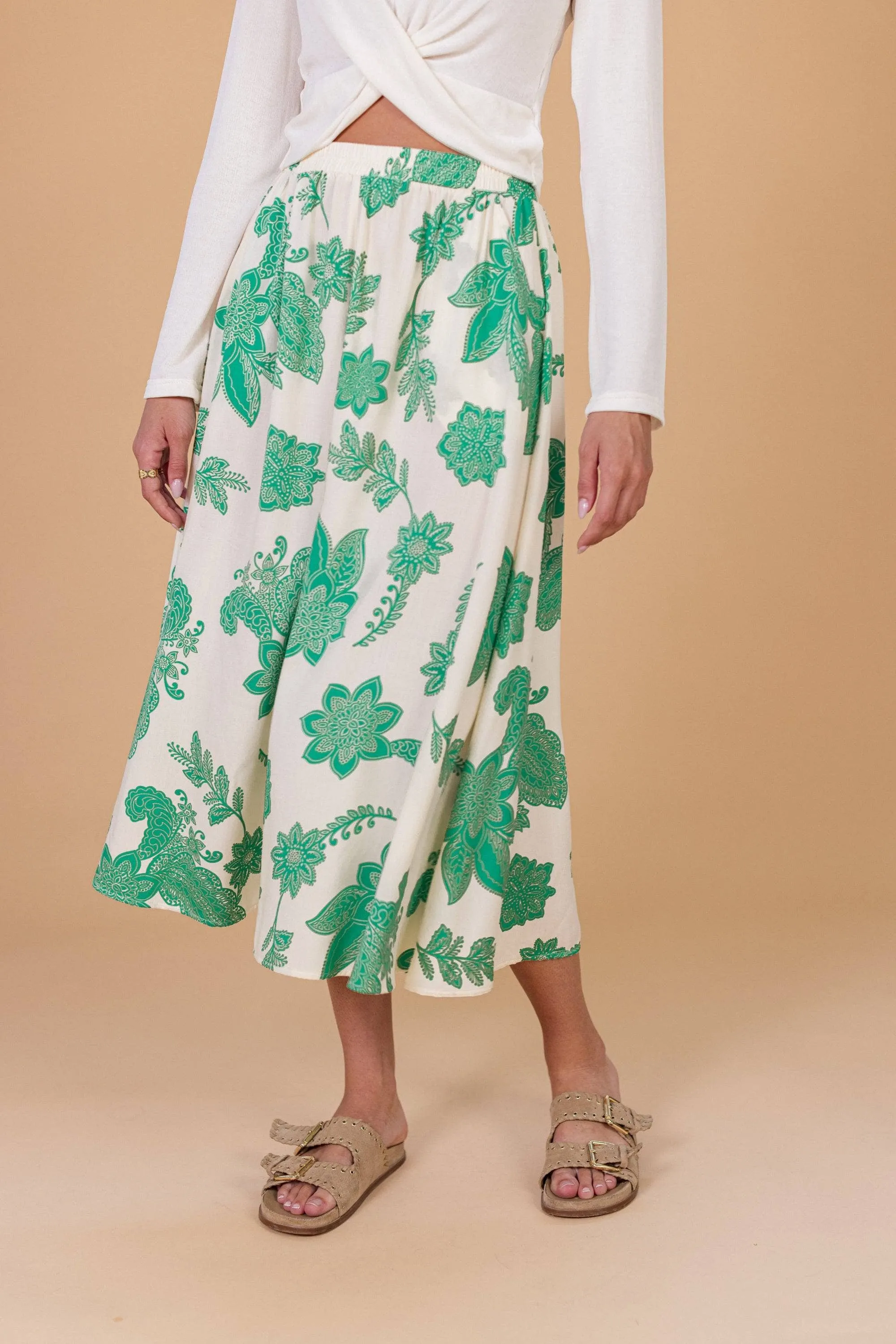 Jupe Culotte Jessie Green Floral