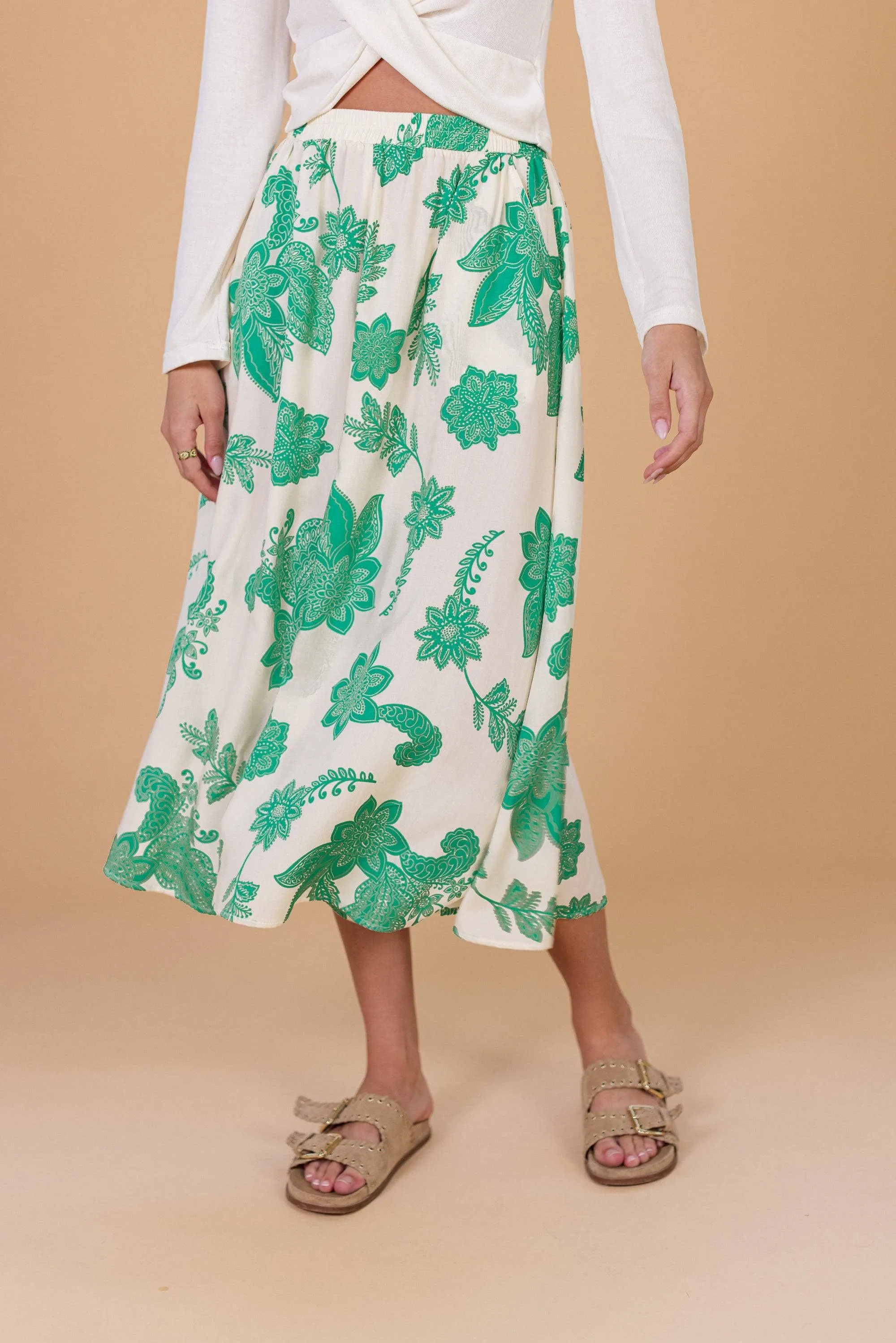 Jupe Culotte Jessie Green Floral