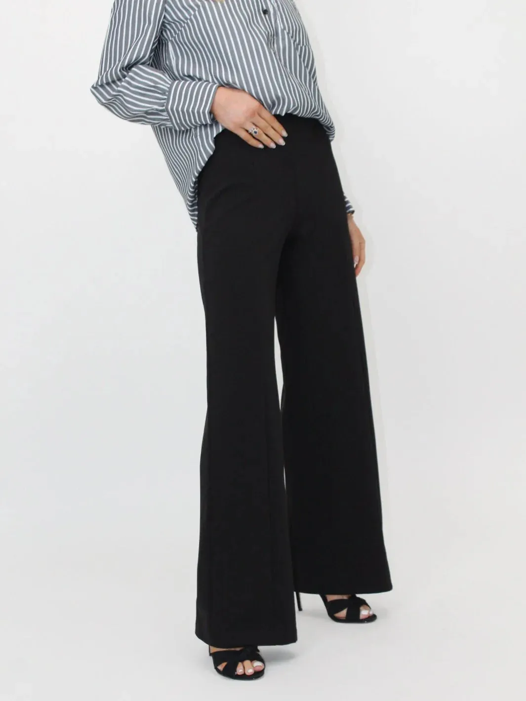 Kate And Pippa Lulu Black Wide Leg trousers