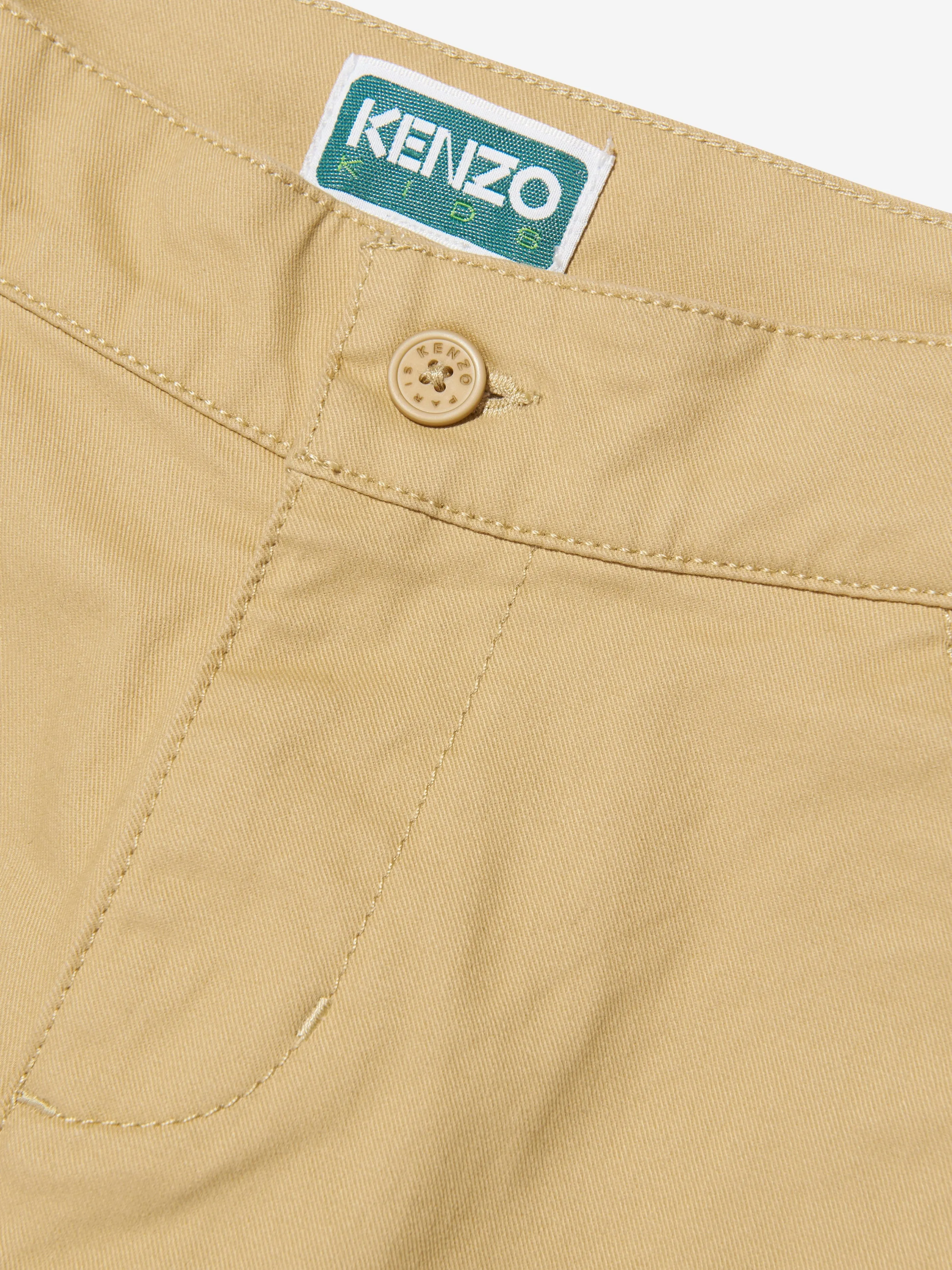 KENZO Kids Loose Fit Trousers in Beige