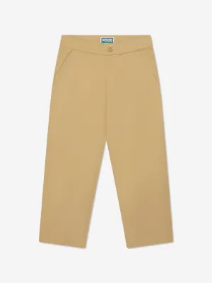 KENZO Kids Loose Fit Trousers in Beige