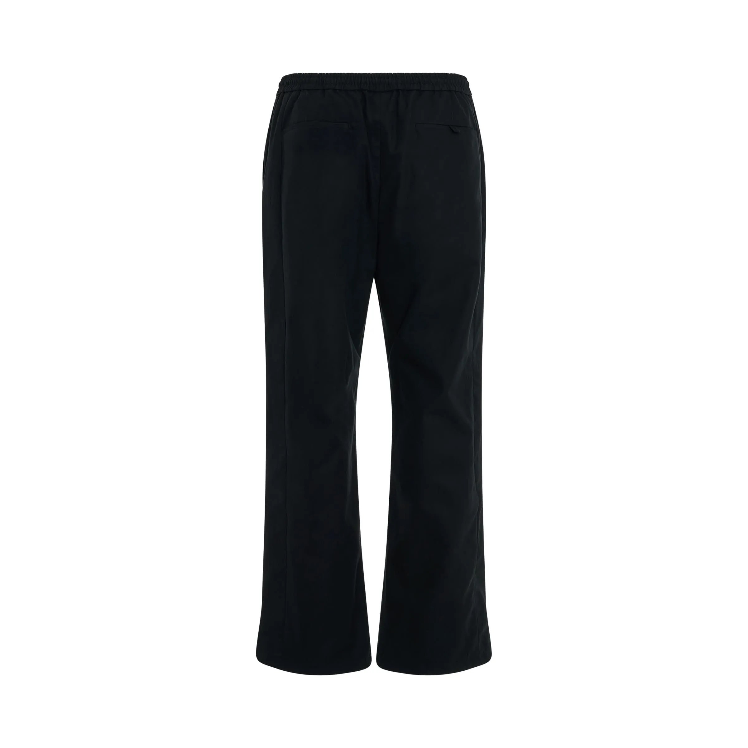 Loose Fit Ventile Cotton Pants in Black