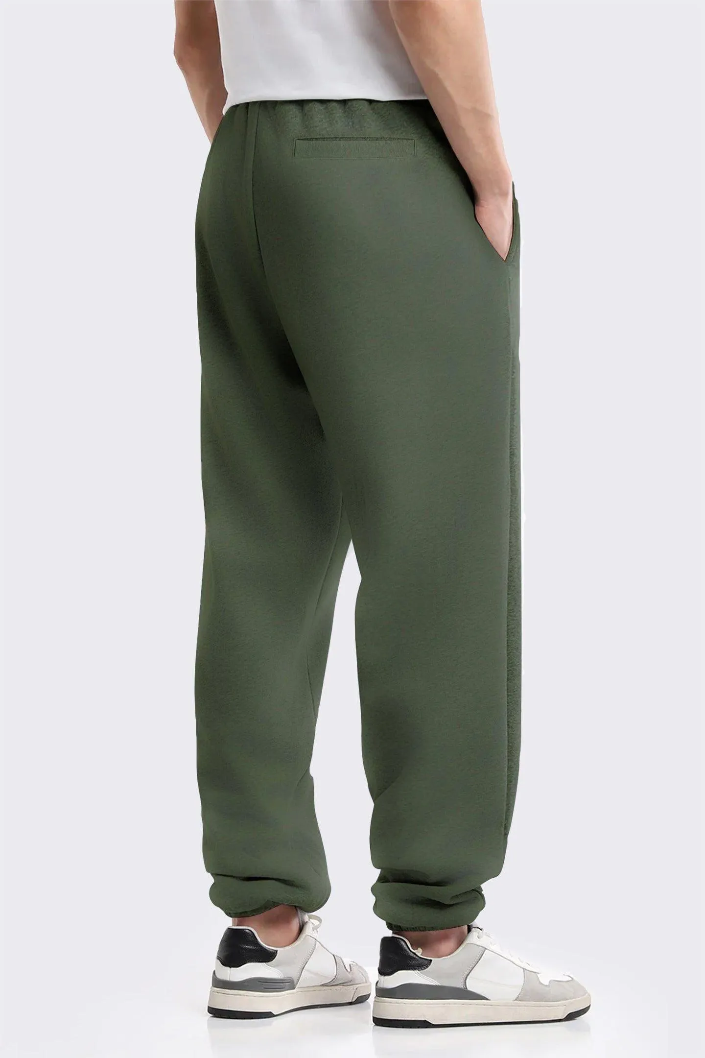 Men Olive Green Trouser