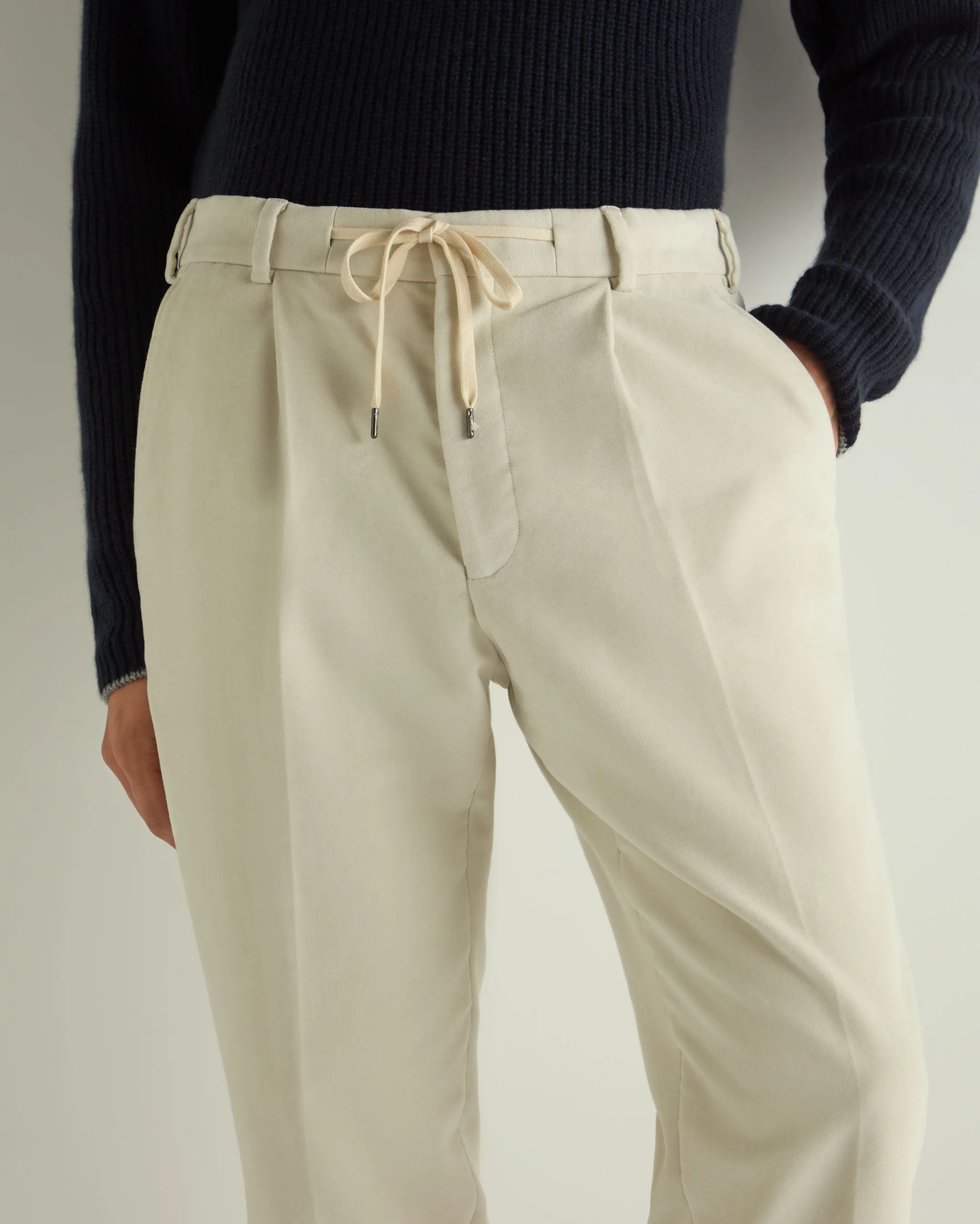 Men's Atrani Moleskin Pants Off White