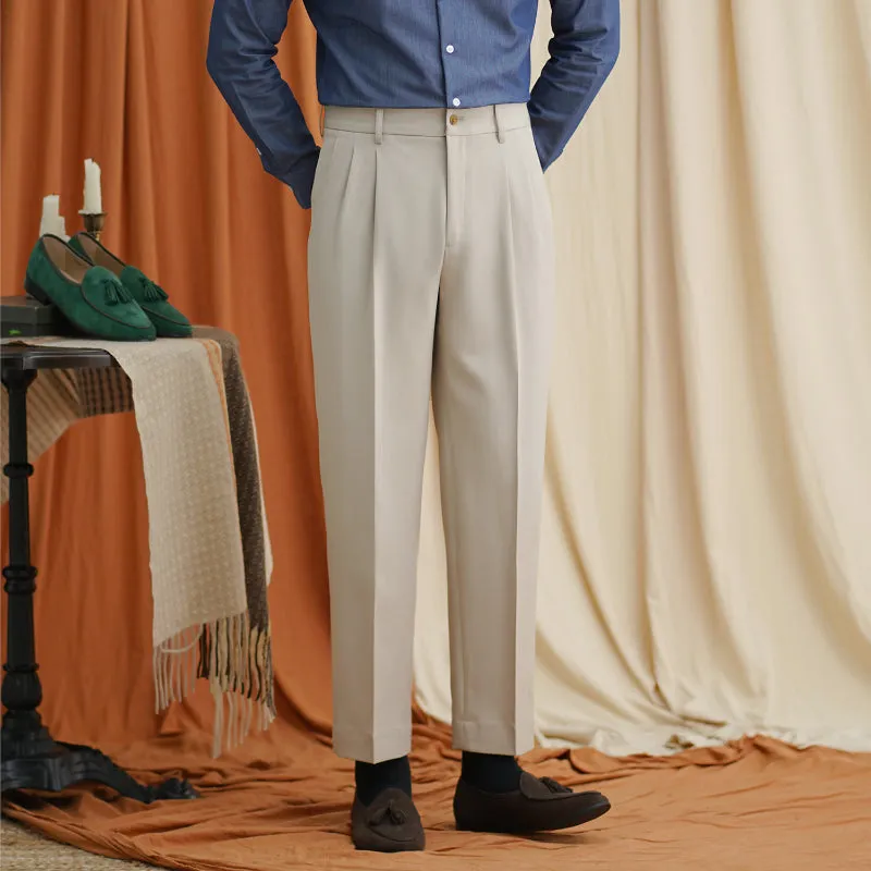 Men's Casual Business Straight Trousers