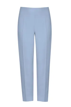 Narrow-Leg Trousers in Plain Sky Faille - Phoebe