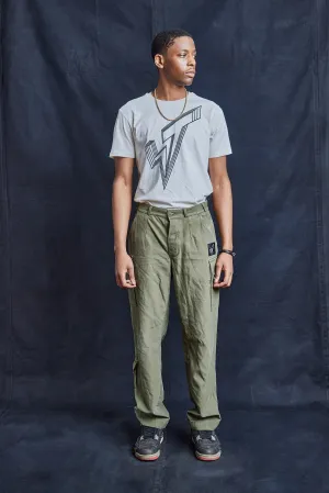 Olive Khaki Cargo Trousers