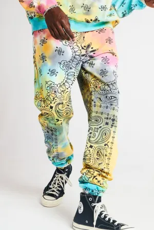 Paisley Printed Tie Dye Jogger