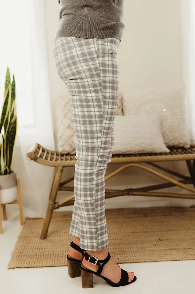 Plaid Jacquard Trousers