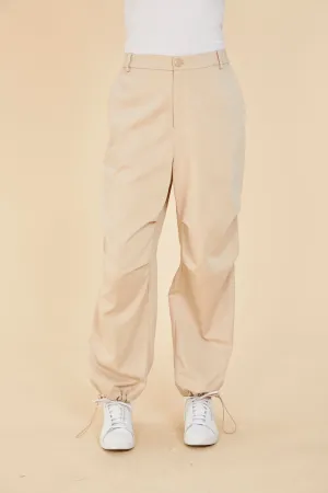 Ruched Knee Drawstring Trousers