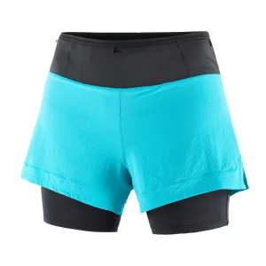 Salomon | Women's Sense Aero 2in1 Shorts - Peacock Blue