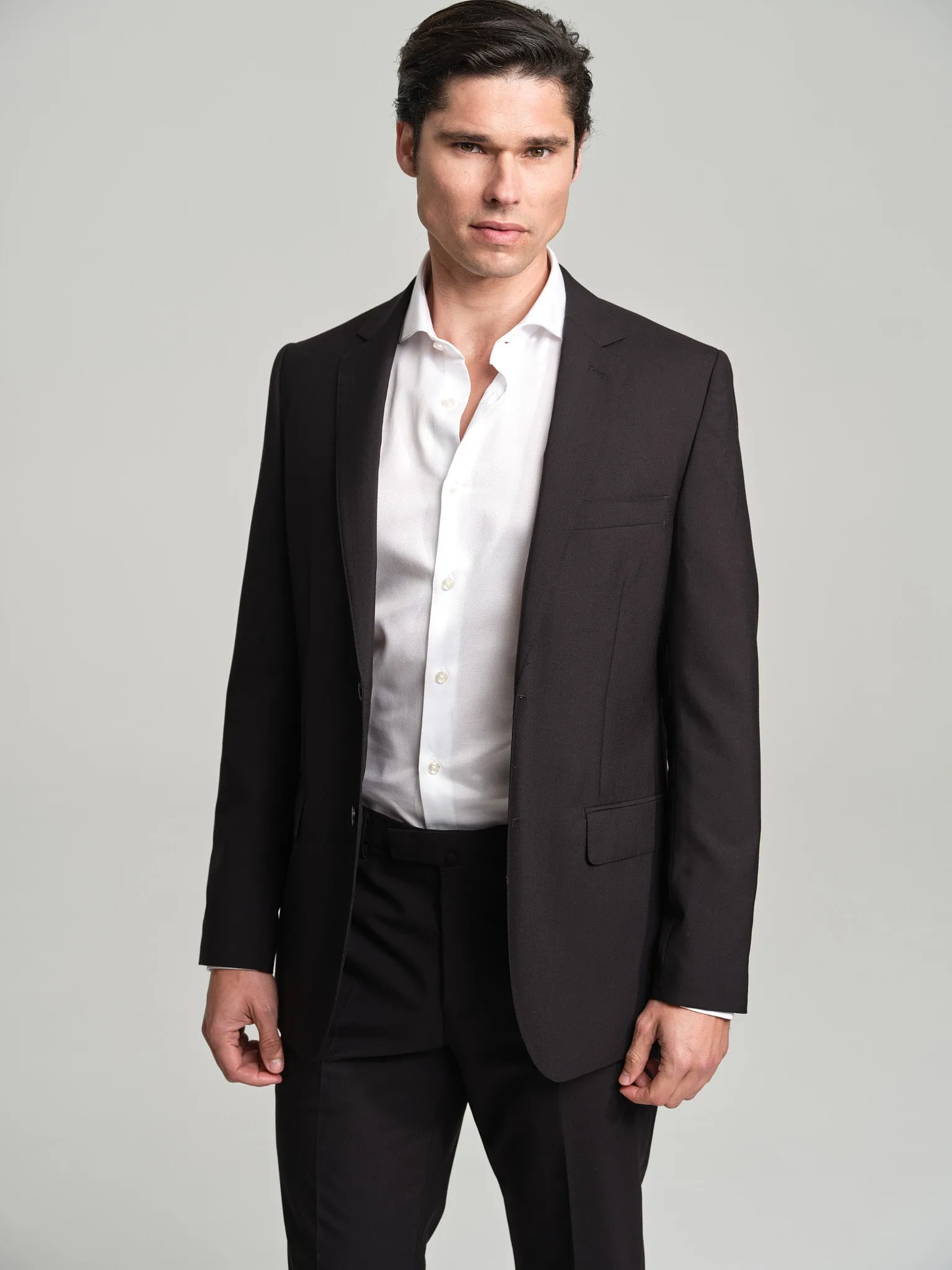 Slim fit Business 4 seasons wool suit