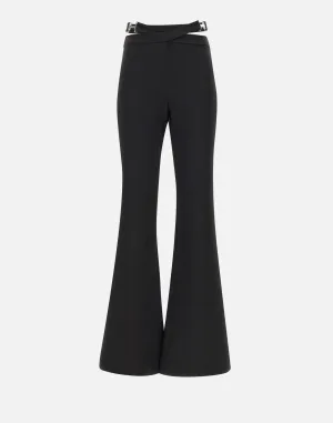 Slim Fit Stretch Crepe Trousers