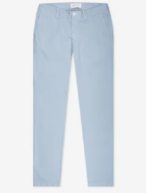 Slim Sunfaded Chinos Dove Blue