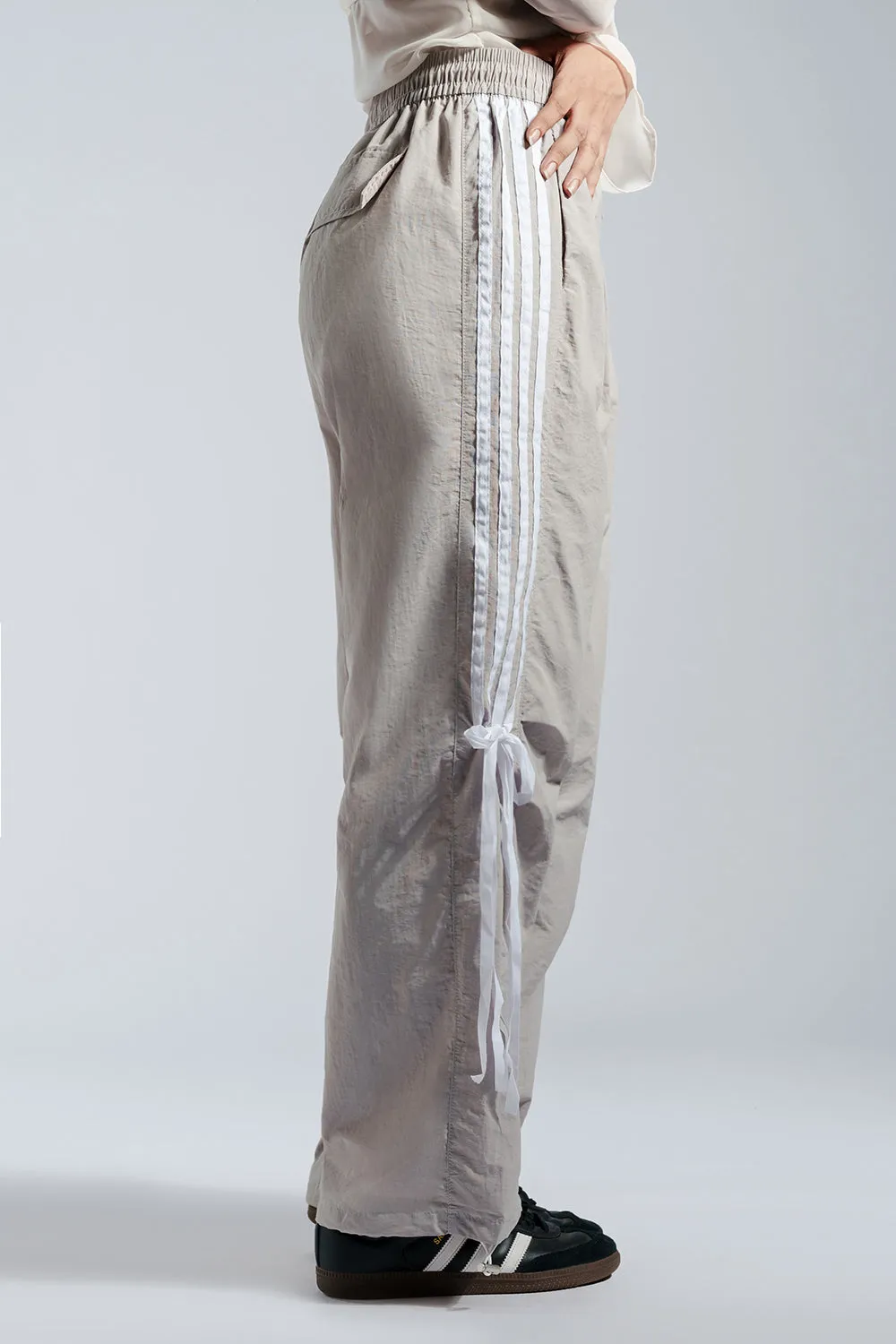 Steel Street Grey Parachute Pants