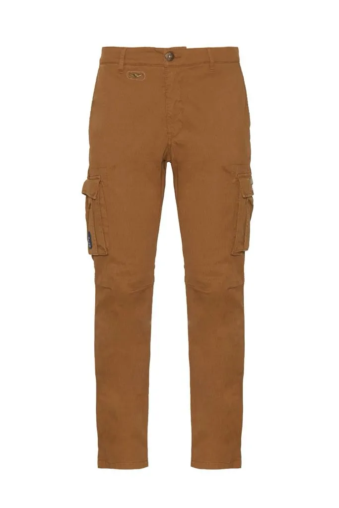 Stretch gabardine cargo pants