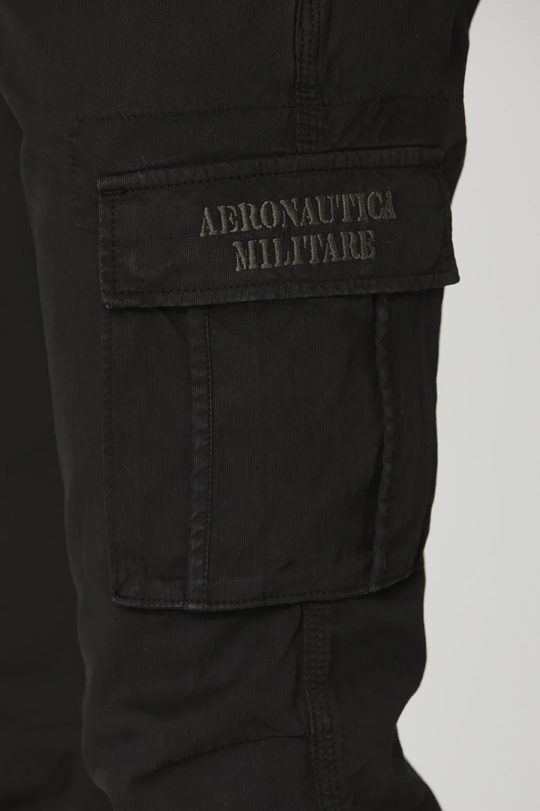 Stretch gabardine cargo pants