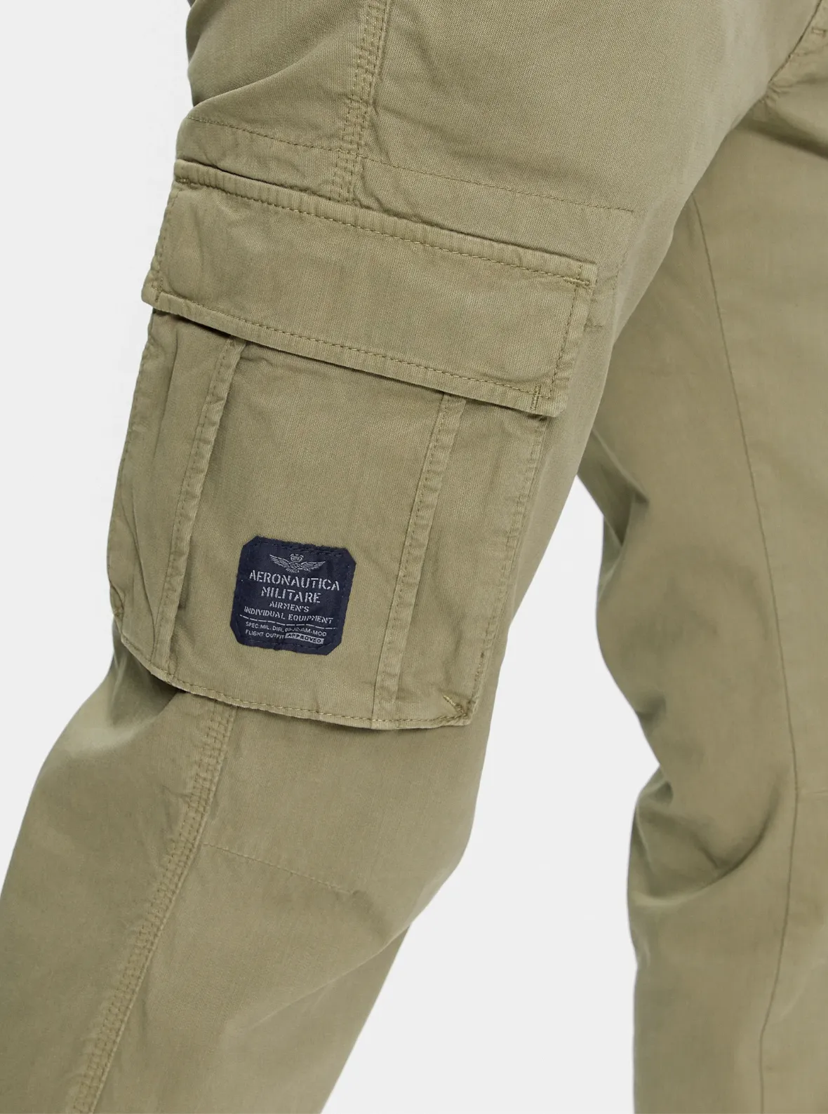 Stretch gabardine cargo pants