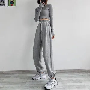 Sweatpants With Drawstring Cuffs