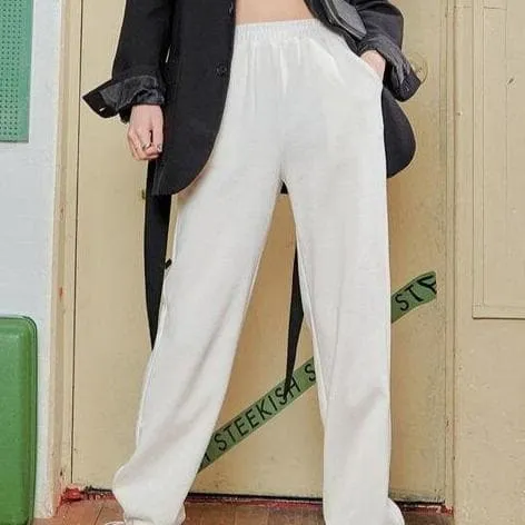 Sweatpants With Drawstring Cuffs