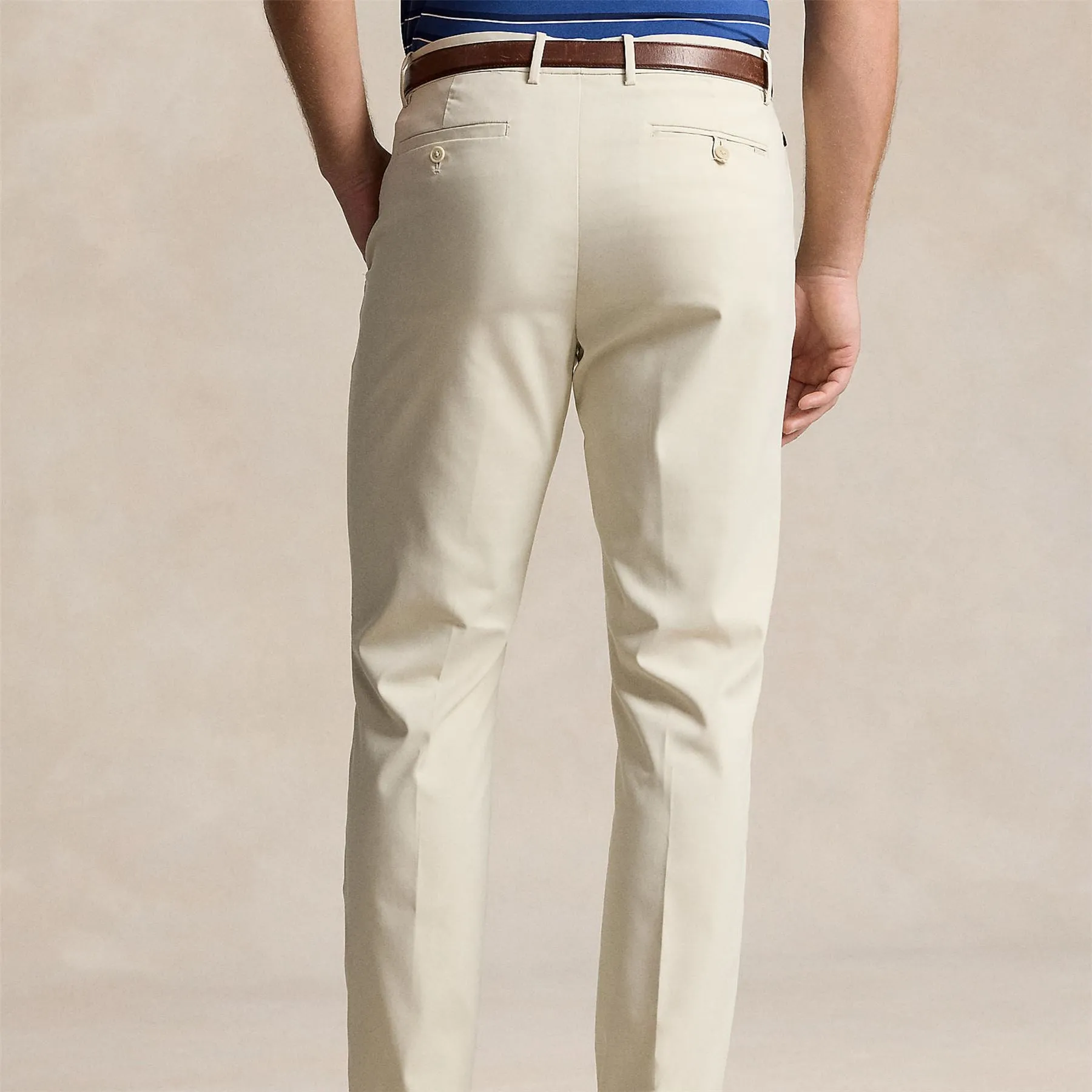 Tailored Fit Performance Twill Pants Basic Sand - SS24