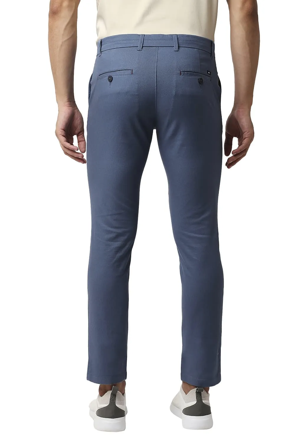 Tapered Fit Cotton Stretch Trousers