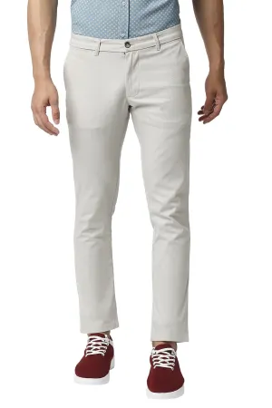 Tapered Fit Cotton Stretch Trousers