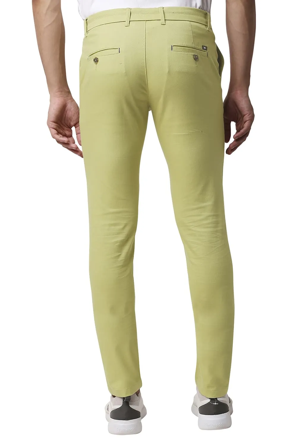 Tapered Fit Cotton Stretch Trousers