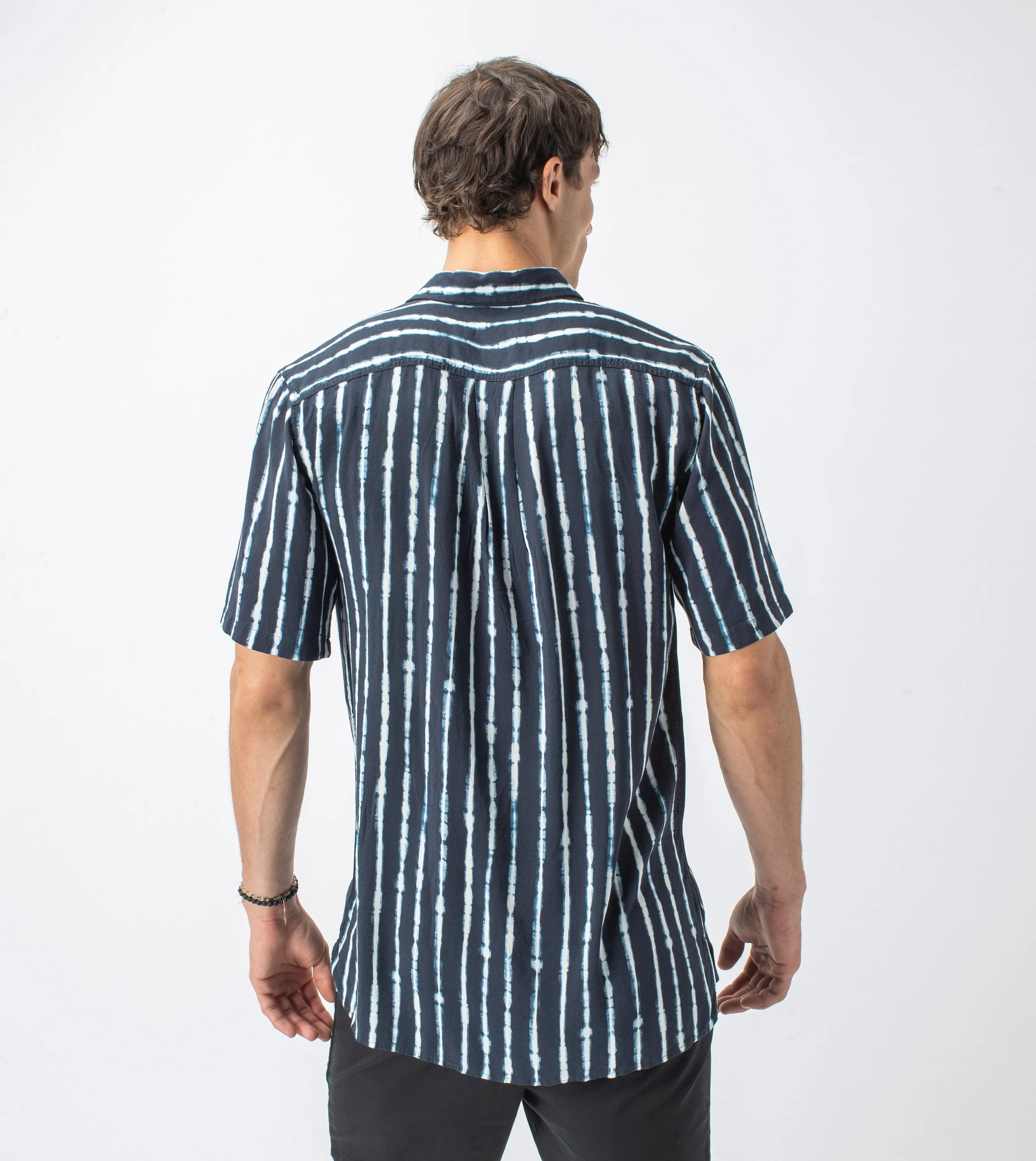 TD Stripe SS Shirt Ink/White