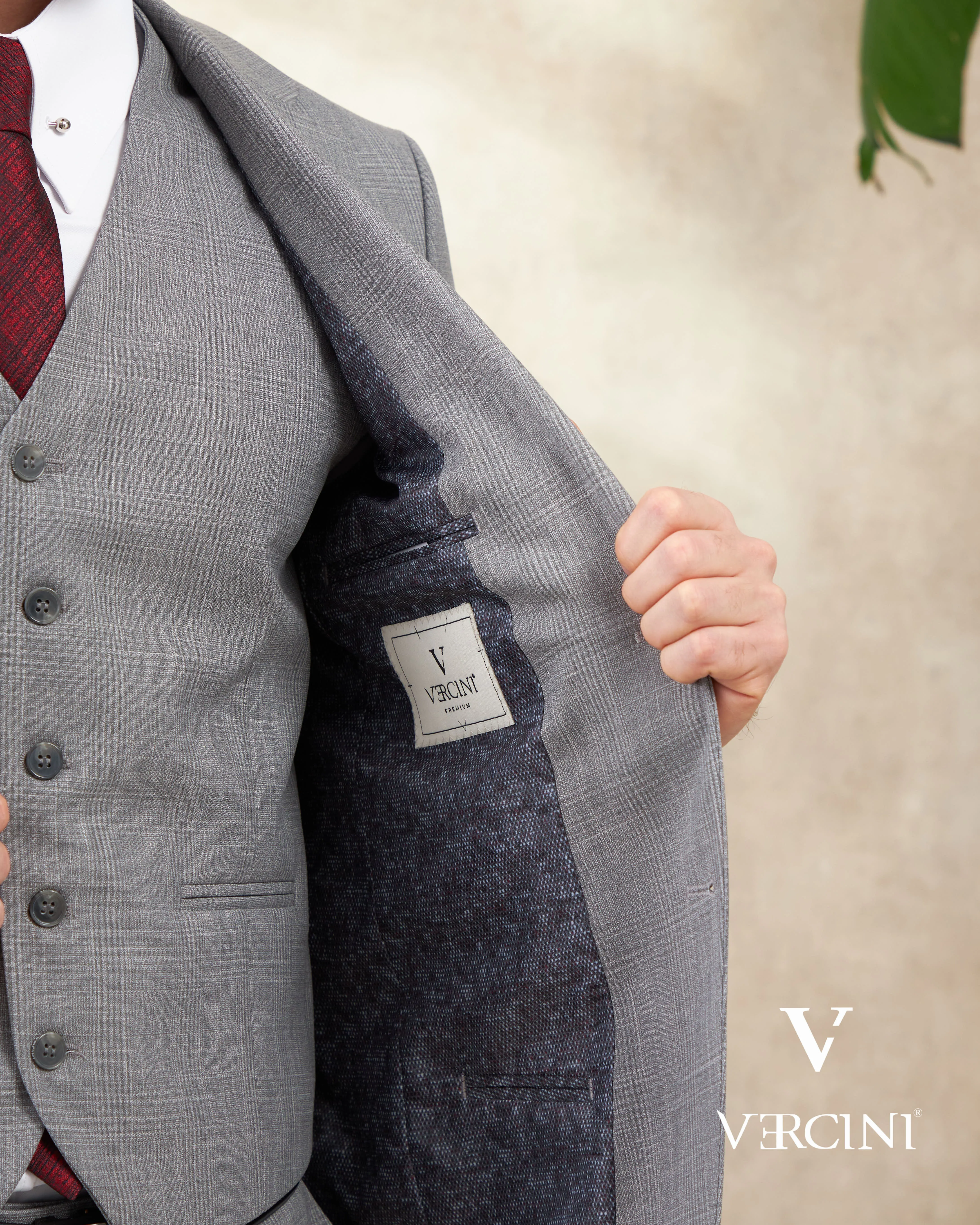 Vercini Metro Elegance Three-Piece Suit