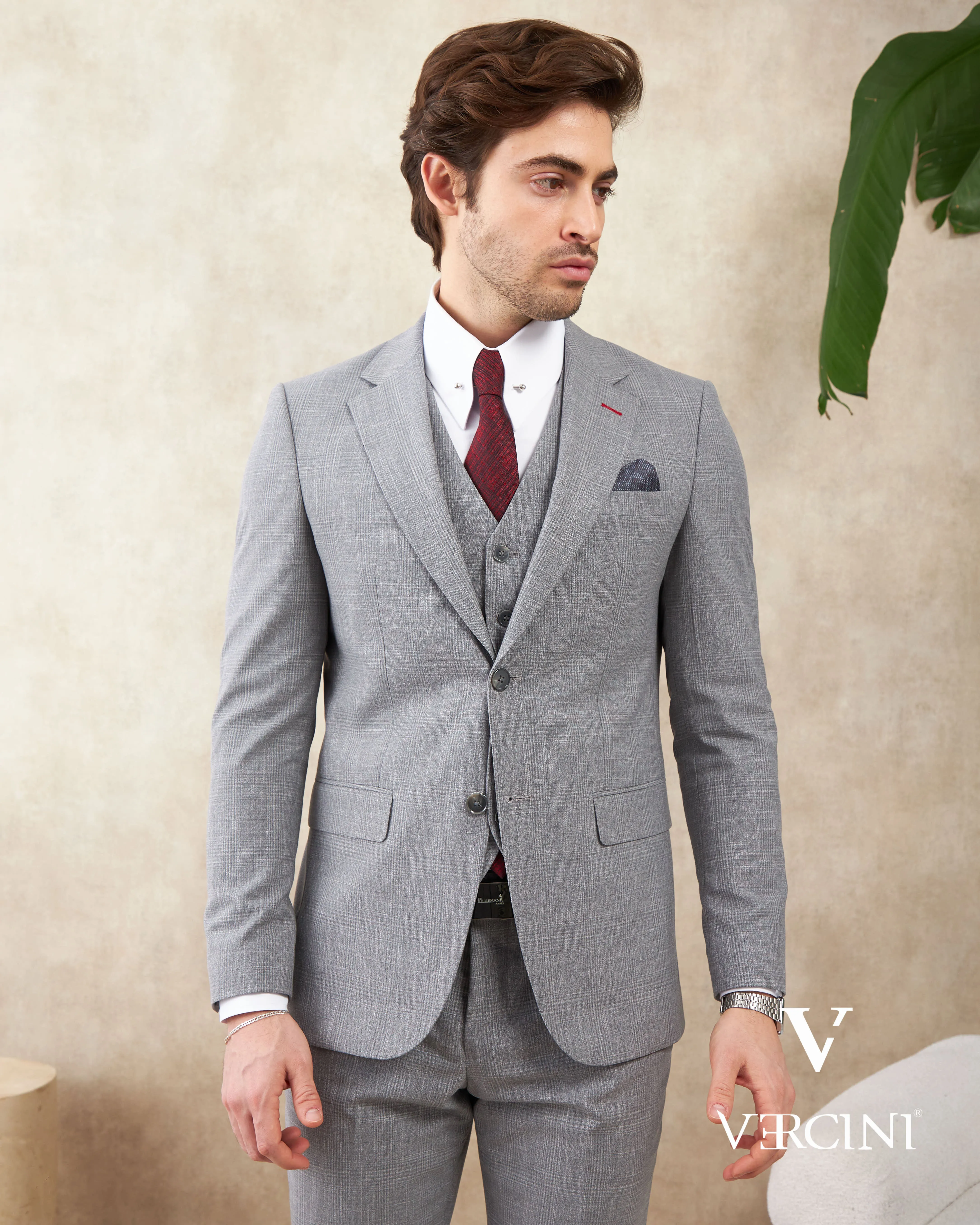 Vercini Metro Elegance Three-Piece Suit