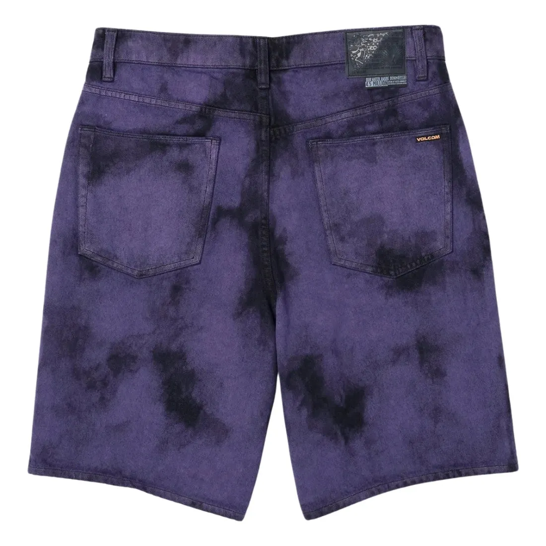 Volcom Billow Denim Shorts - Deep Purple