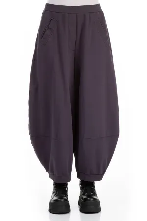 Wide Vintage Violet Cotton Trousers