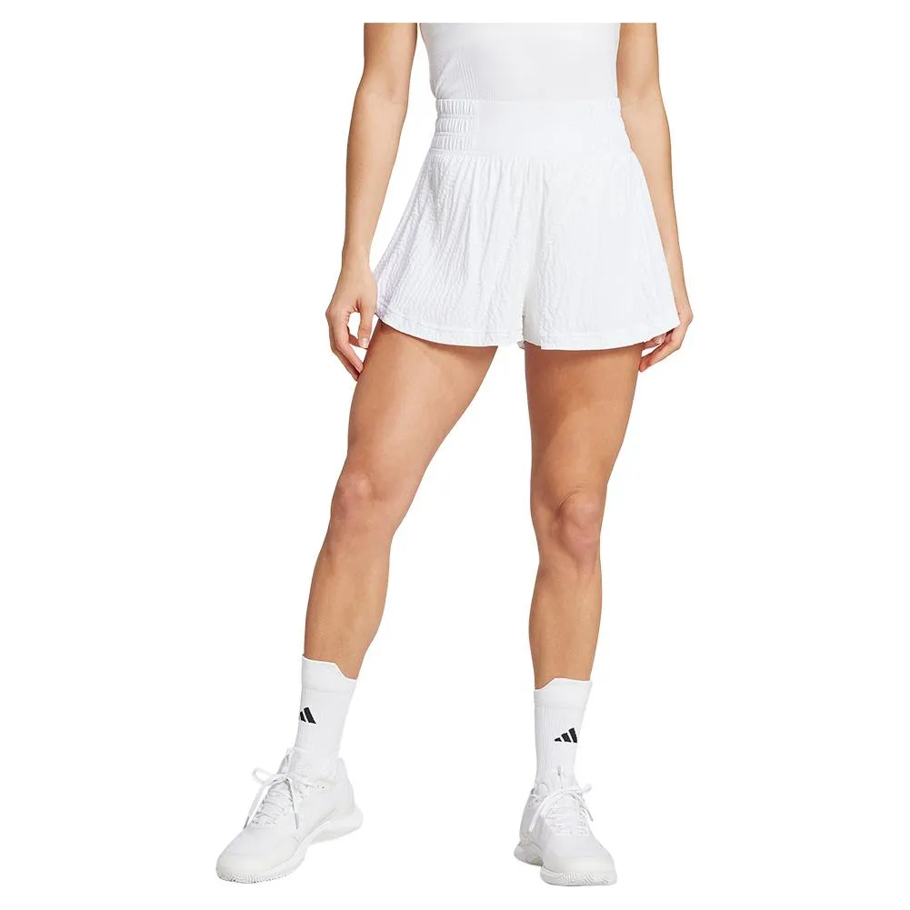 Womens Pro Aero.RDY Seersucker Tennis Shorts White