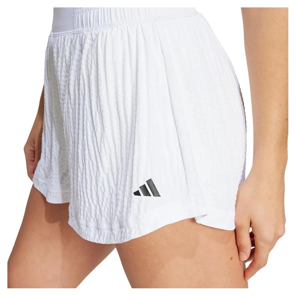 Womens Pro Aero.RDY Seersucker Tennis Shorts White